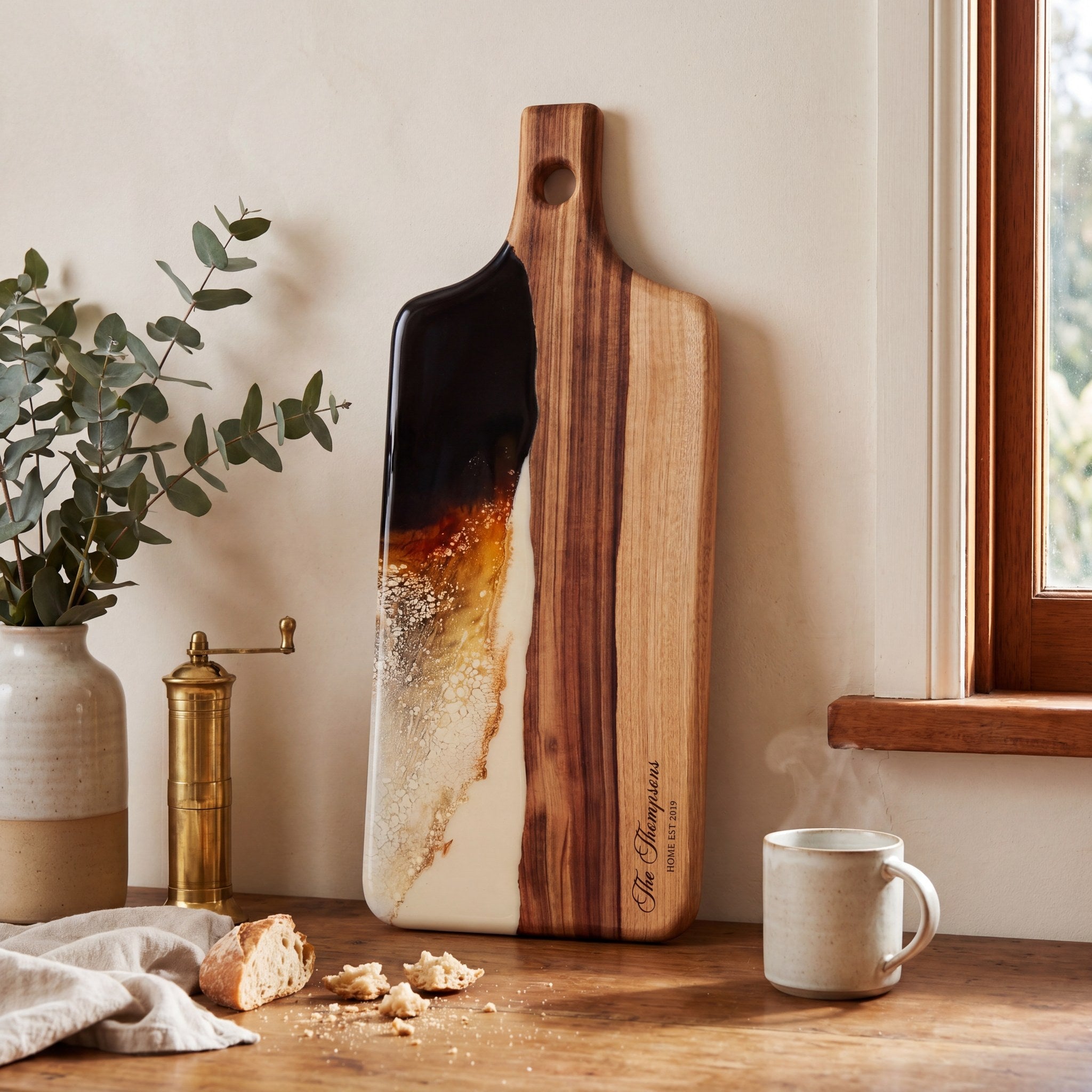 Large Resin Paddle in Burnt Ivory housewarming styling#colour_burnt-ivory