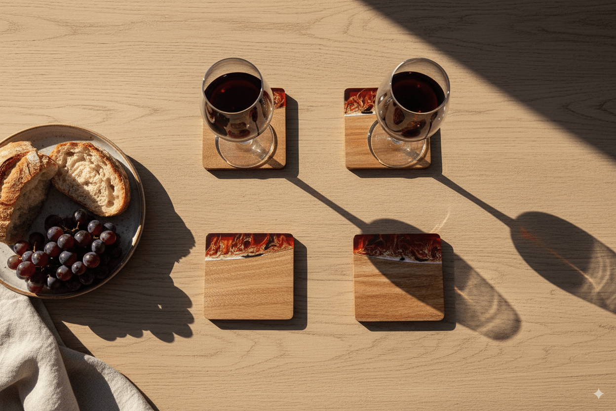 Resin & Wood Coasters