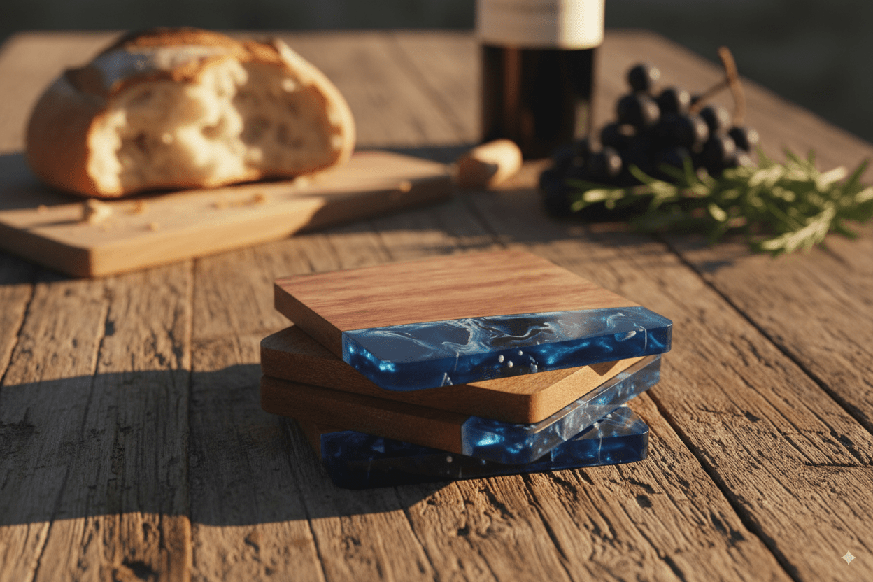 Resin & Wood Coasters