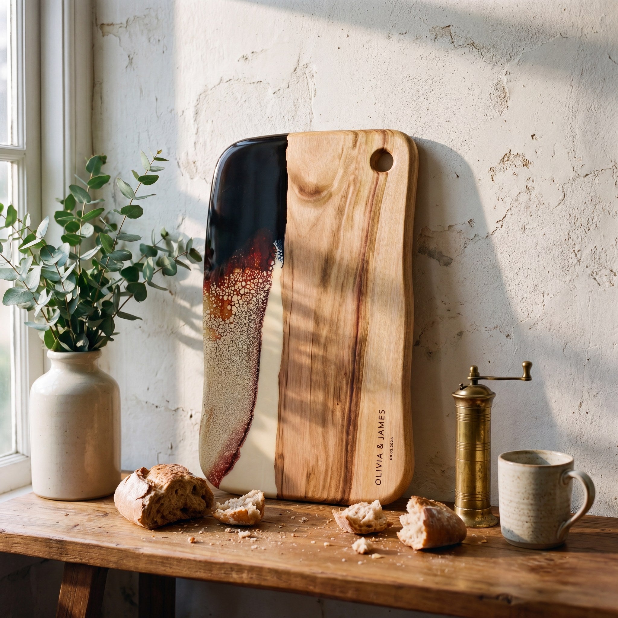 Large Resin Board in Burnt Ivory - Housewarming styling #colour_burnt-ivory