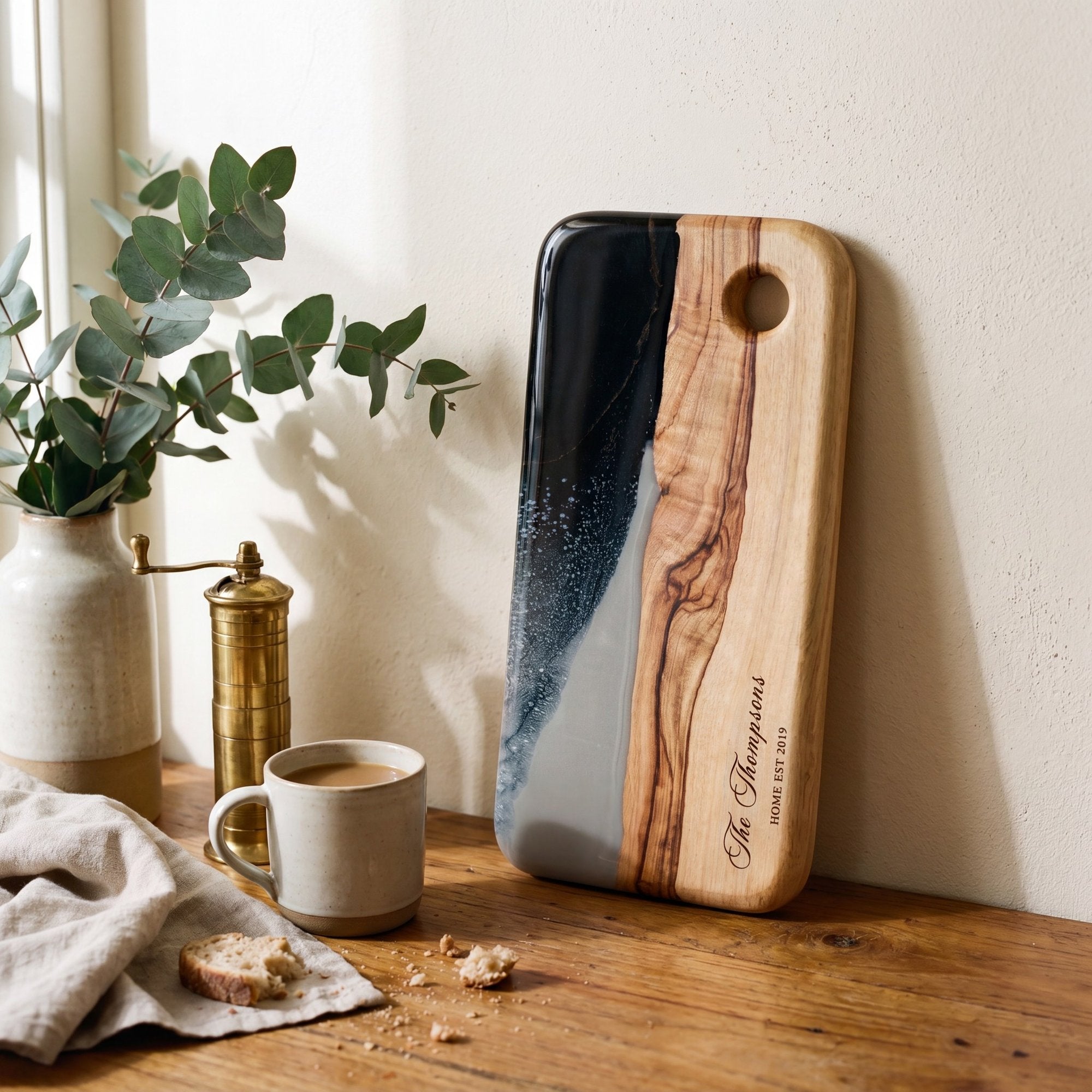 Nibbles Gift Box in Slate - Board styled in a lifestyle setting