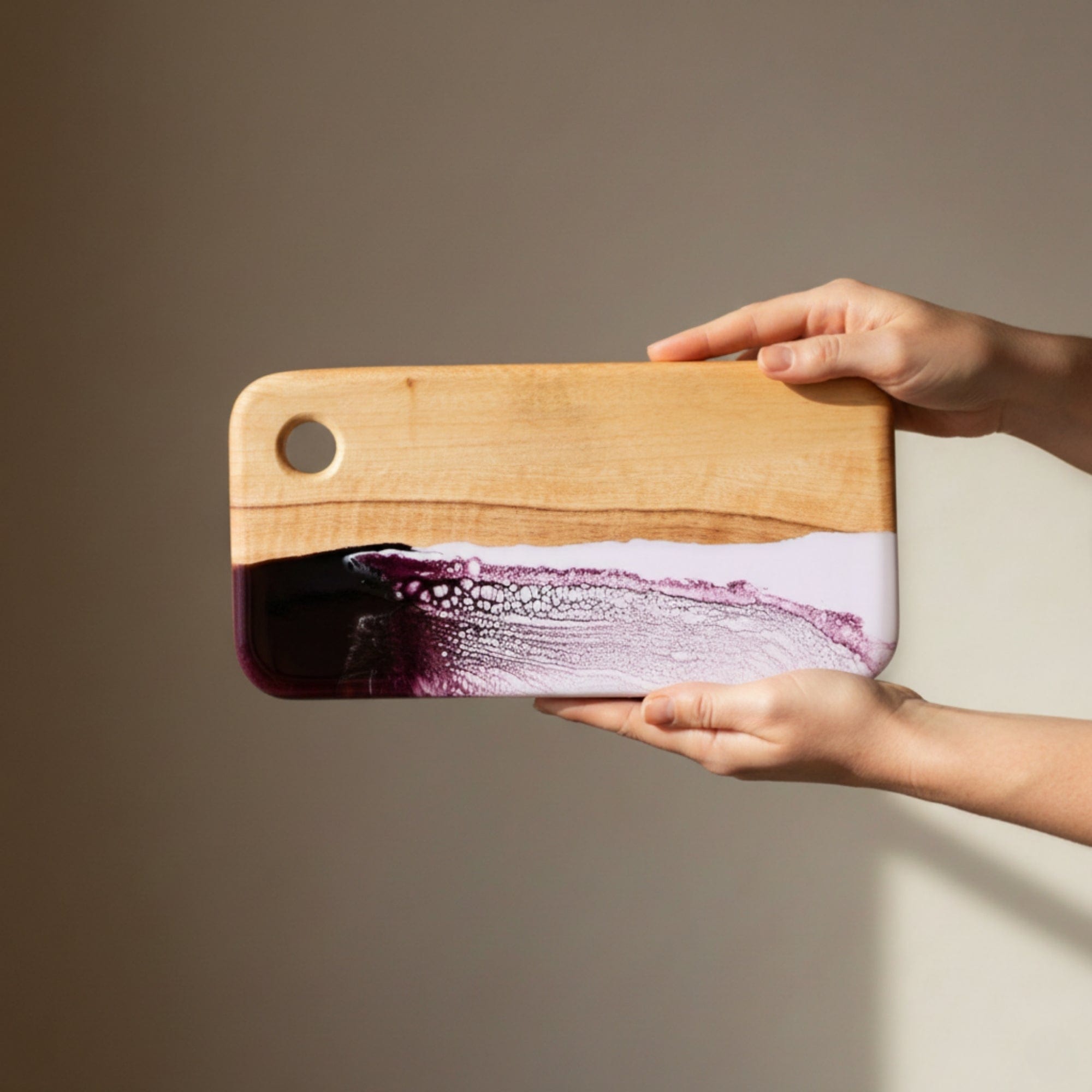 The Nibbles Gift Box in Lilac - Alternative angle showing depth and coordination of set