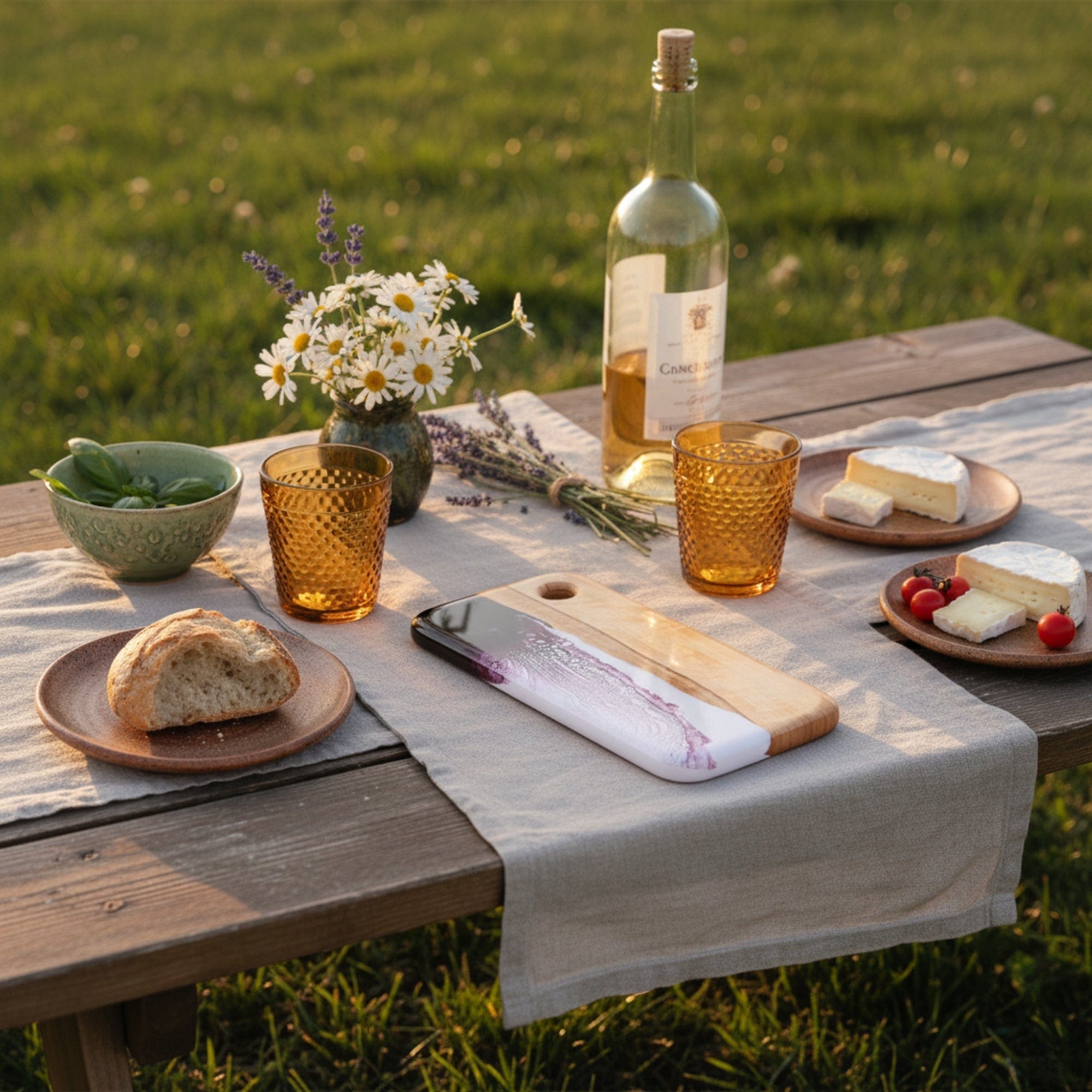The Nibbles Gift Box in Lilac - Personalised engraving detail on bundle pieces