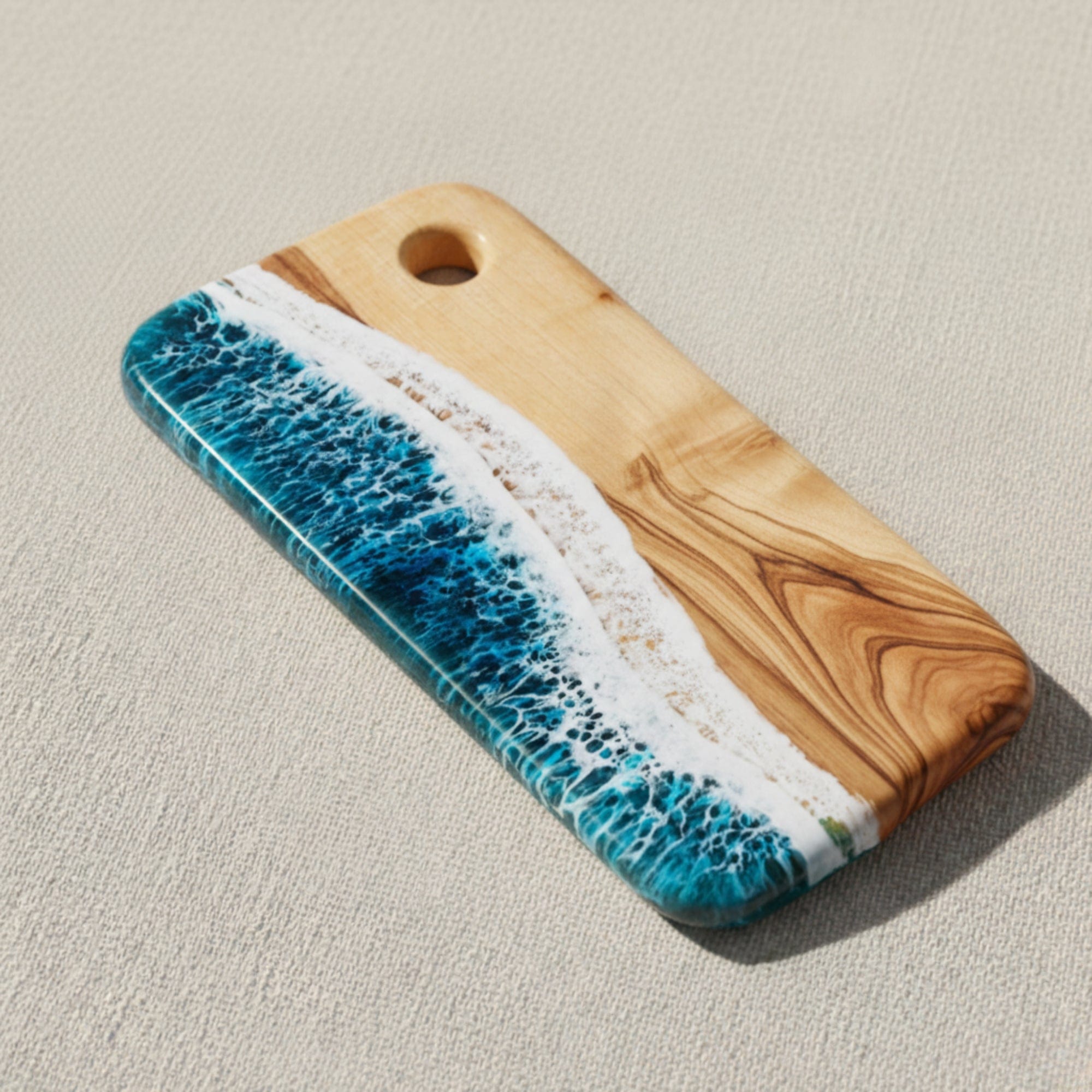 The Nibbles Gift Box in Sea & Scarlet - Styled arrangement with all pieces and dried flowers