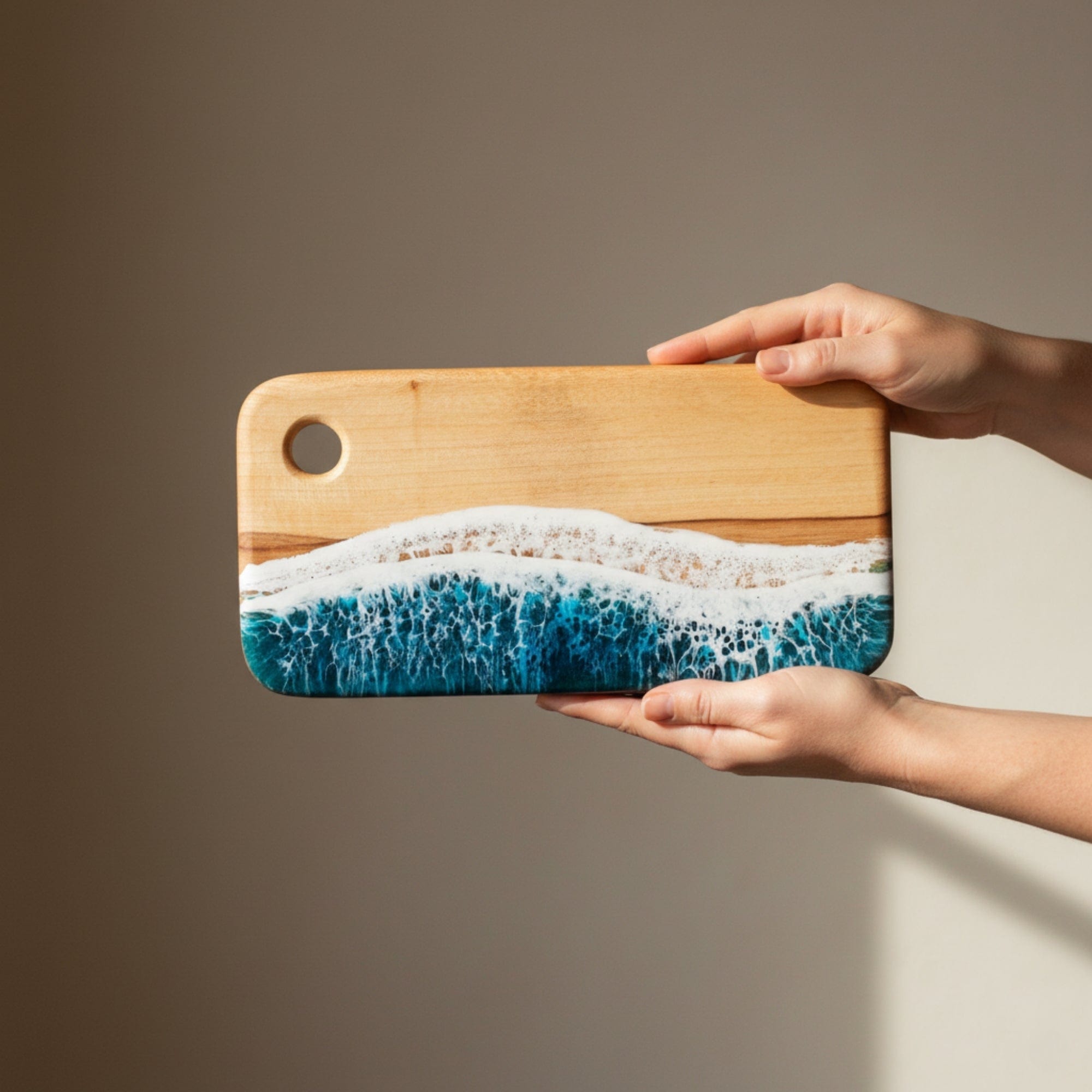 The Nibbles Gift Box in Sea & Scarlet - Scale reference showing all pieces together