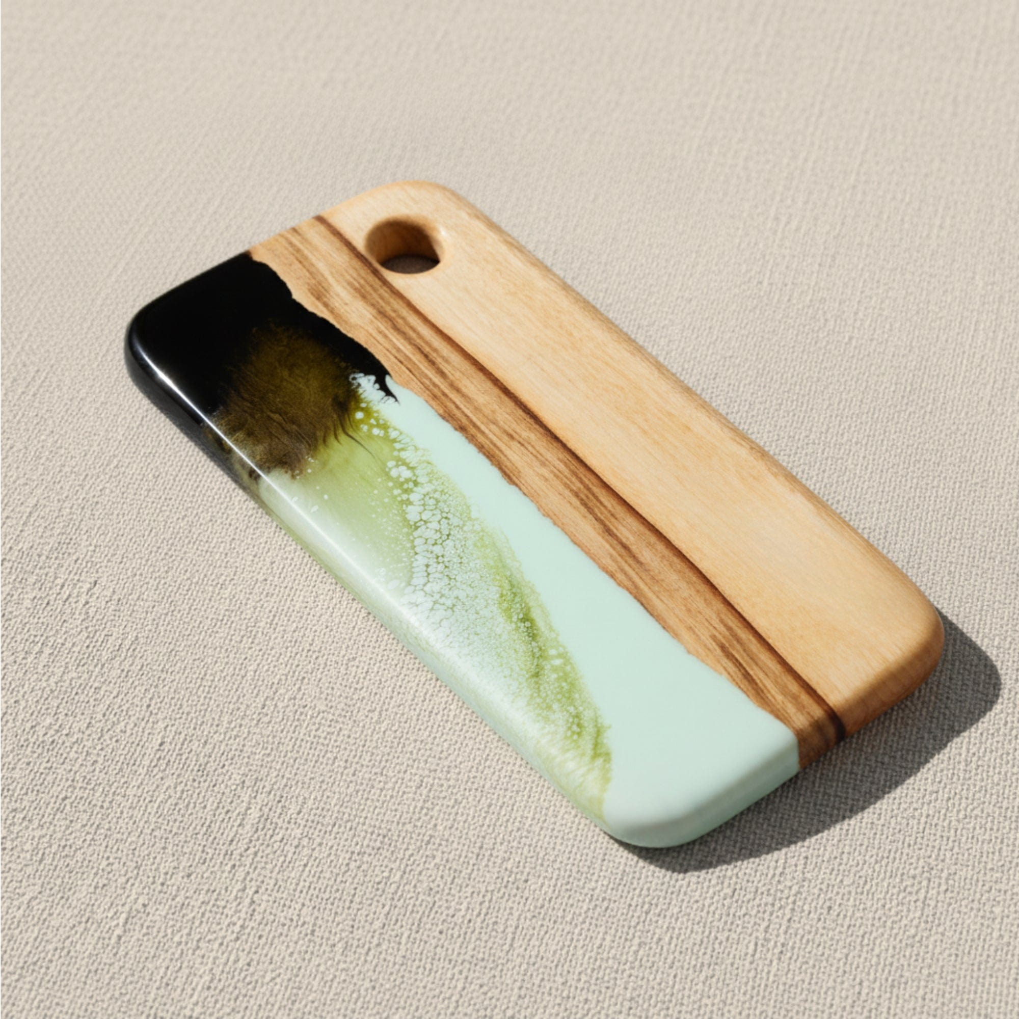 The Nibbles Gift Box in Sage Green - Styled arrangement with all pieces and dried flowers