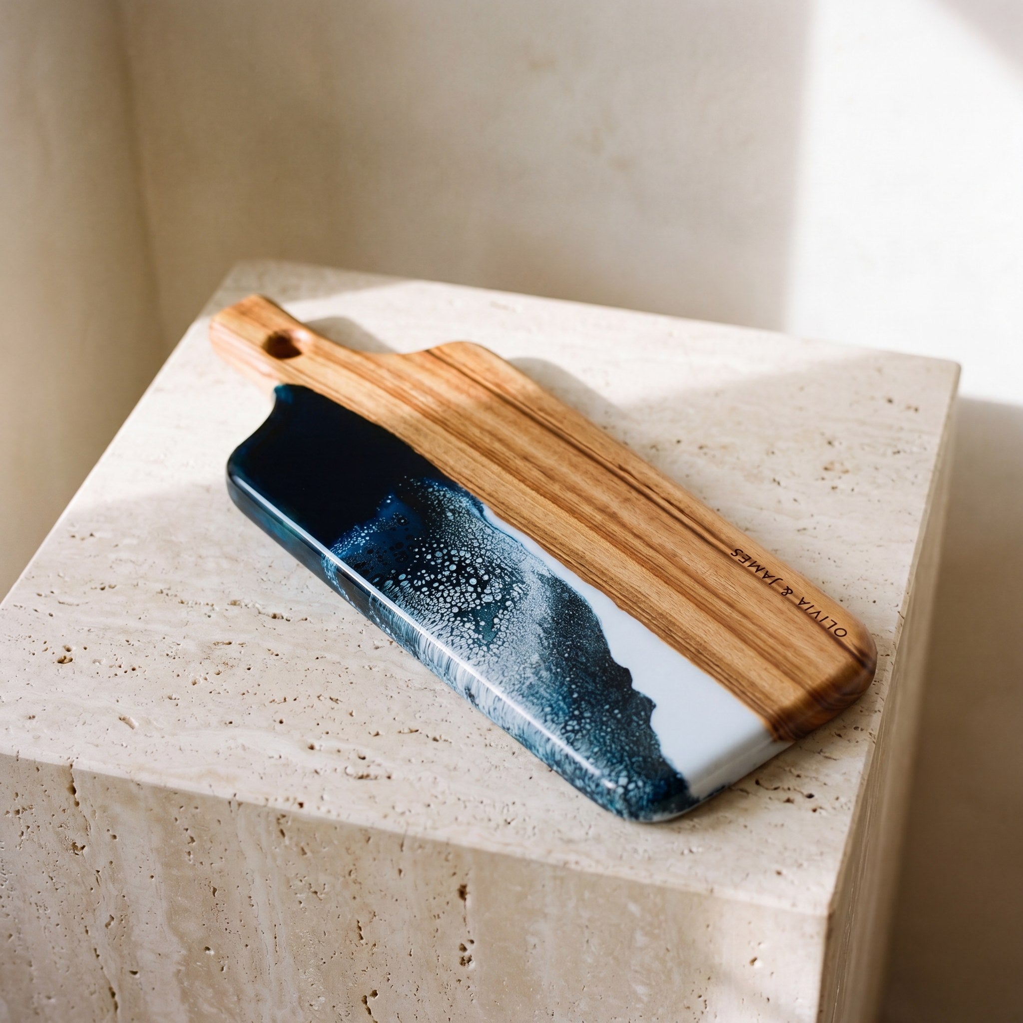 Large Resin Paddle in Prussian Blue hero#colour_prussian-blue