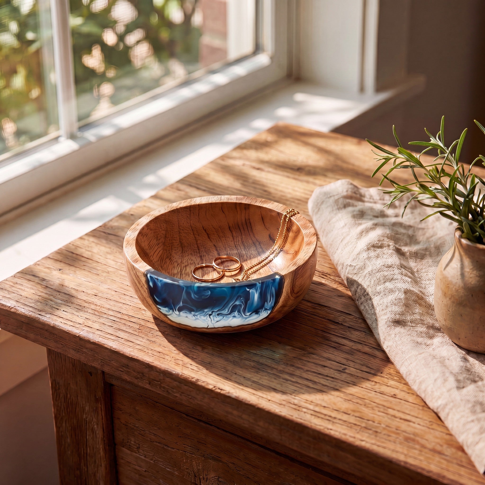 The Ultimate Gift Bundle in Prussian Blue - Resin bowl styled