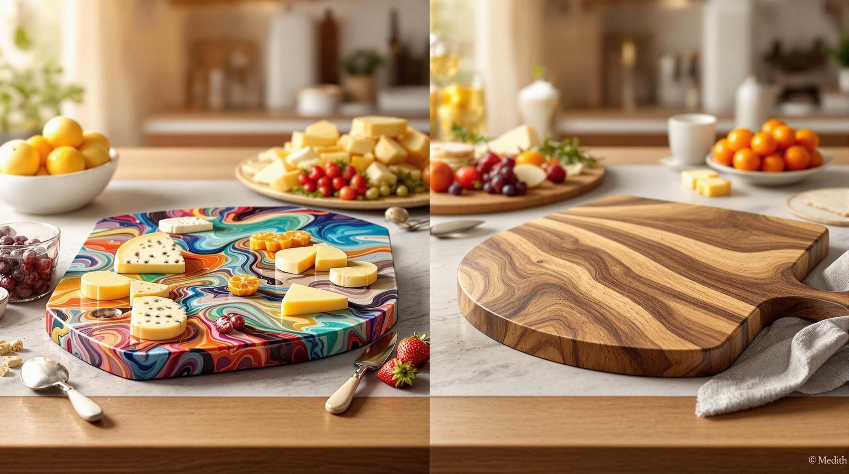 Resin vs. Wood Serving Boards: A Complete Comparison