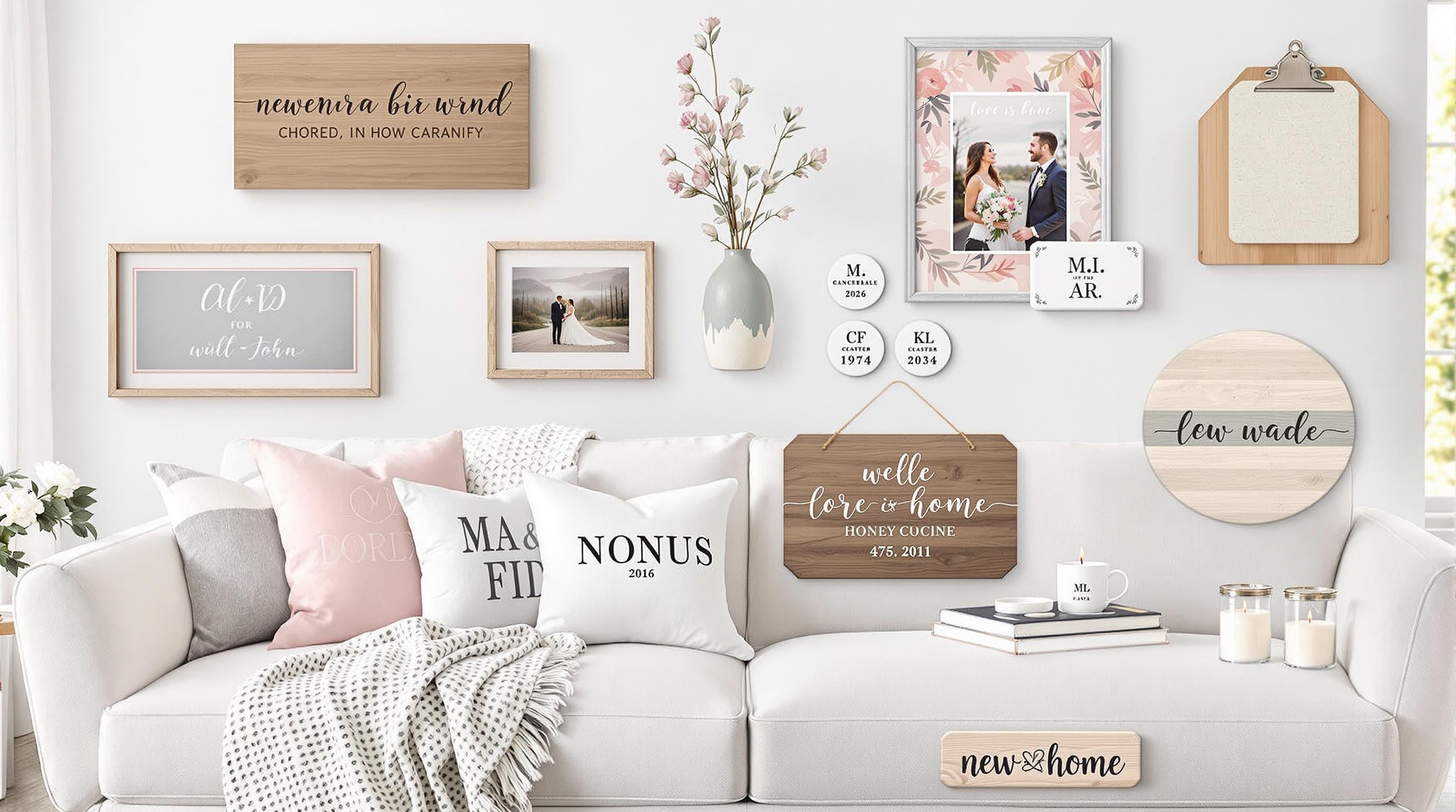 Wedding Gift Guide: 10 Personalized Home Decor Ideas