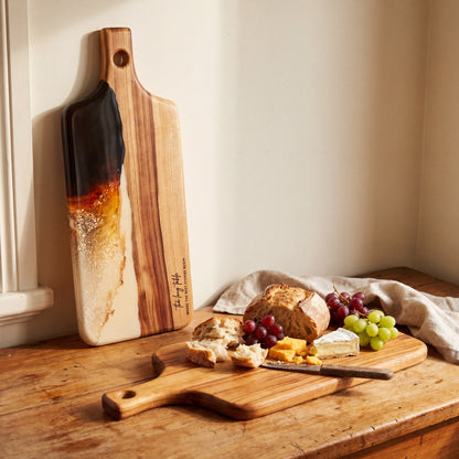 Large Resin Paddle in Burnt Ivory reverse timber side#colour_burnt-ivory