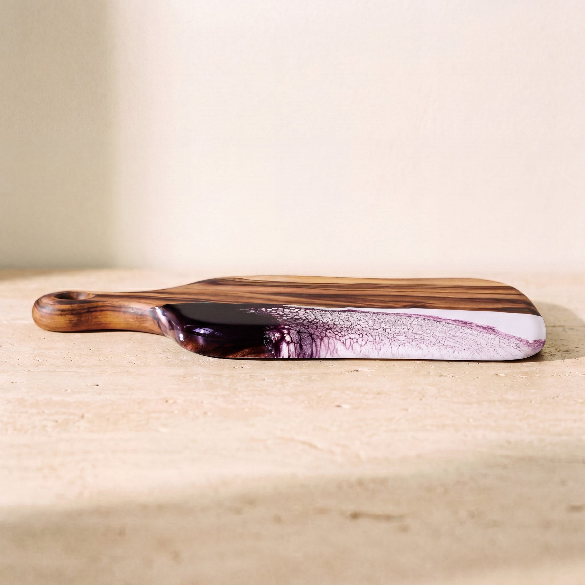 Charcuterie Bundle in Lilac - Board side profile 
