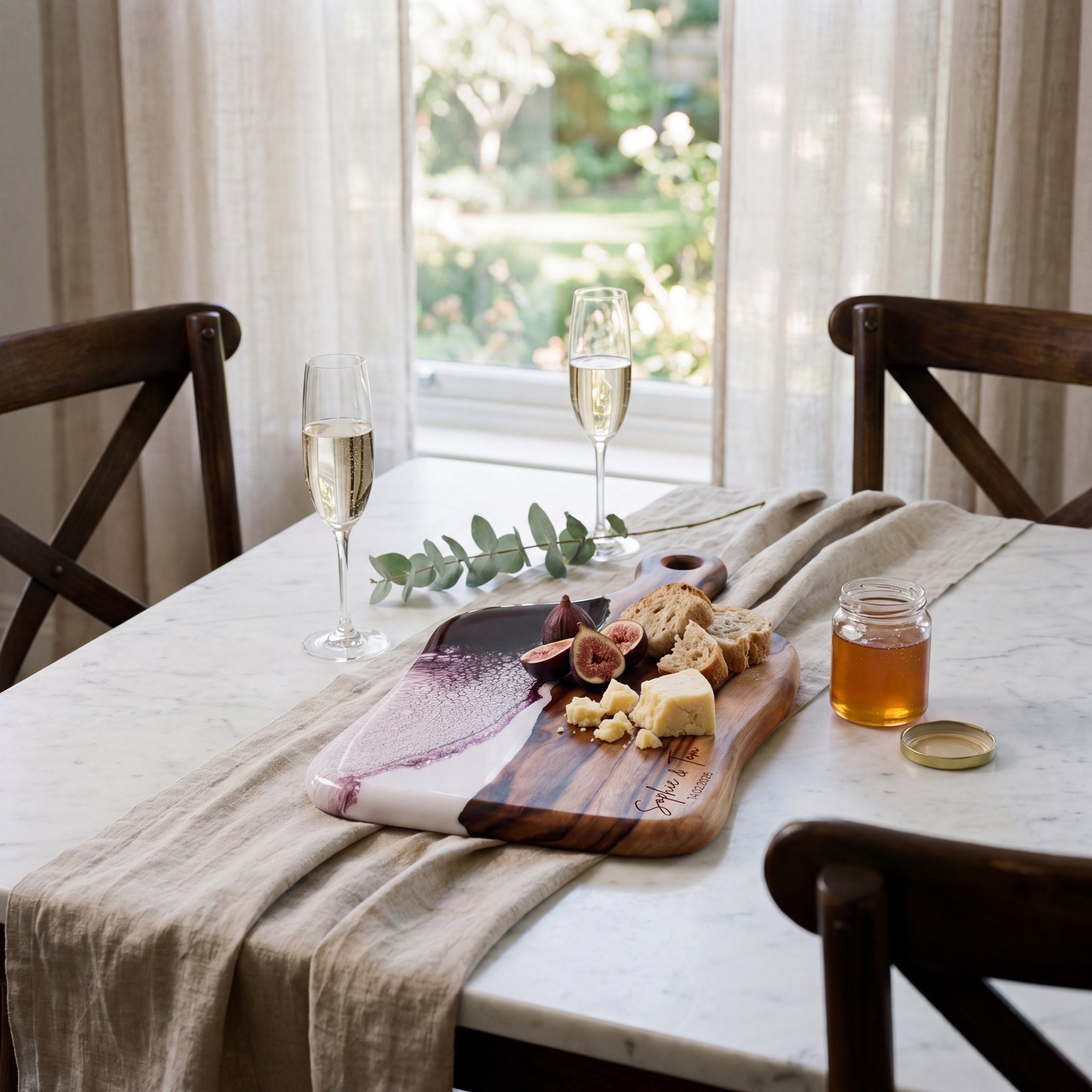 Charcuterie Bundle in Lilac - Board styled lifestyle setting 