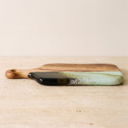 Charcuterie Bundle in Sage Green - Board side profile 