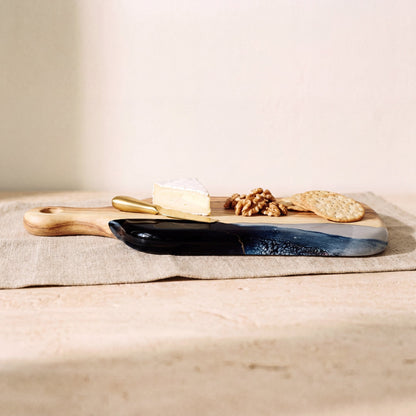 Charcuterie Bundle in Slate - Board side profile 