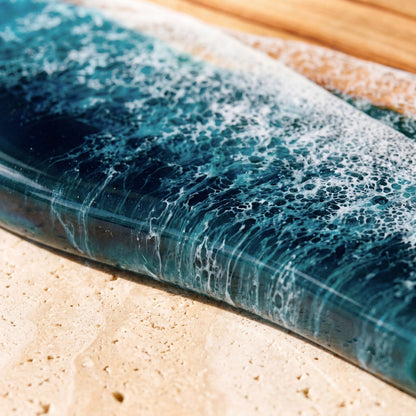 The Entertainer's Bundle in Seascape - Medium paddle resin pattern close-up