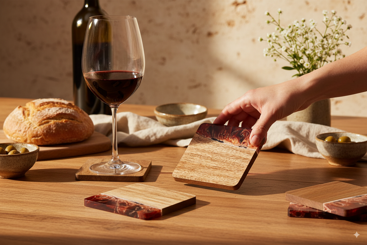 Resin & Wood Coasters