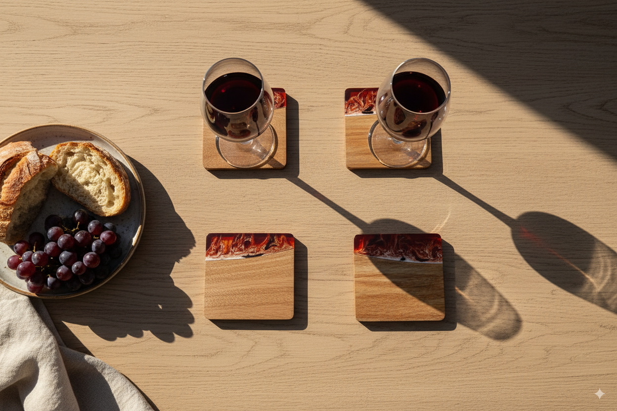 Resin & Wood Coasters
