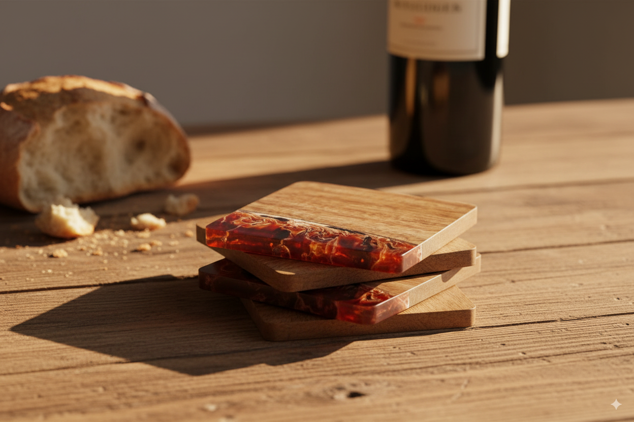 Resin & Wood Coasters