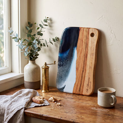 Large Resin Board in Prussian Blue - Housewarming styling #colour_prussian-blue