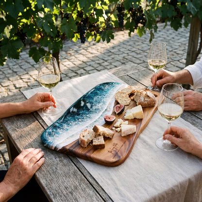 Large Resin Board in Seascape - Summer gathering scene #colour_seascape