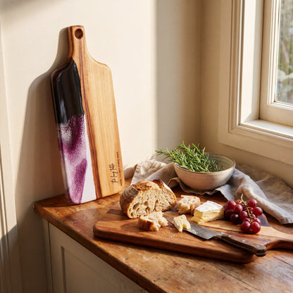 Large Resin Paddle in Lilac reverse timber side#colour_lilac