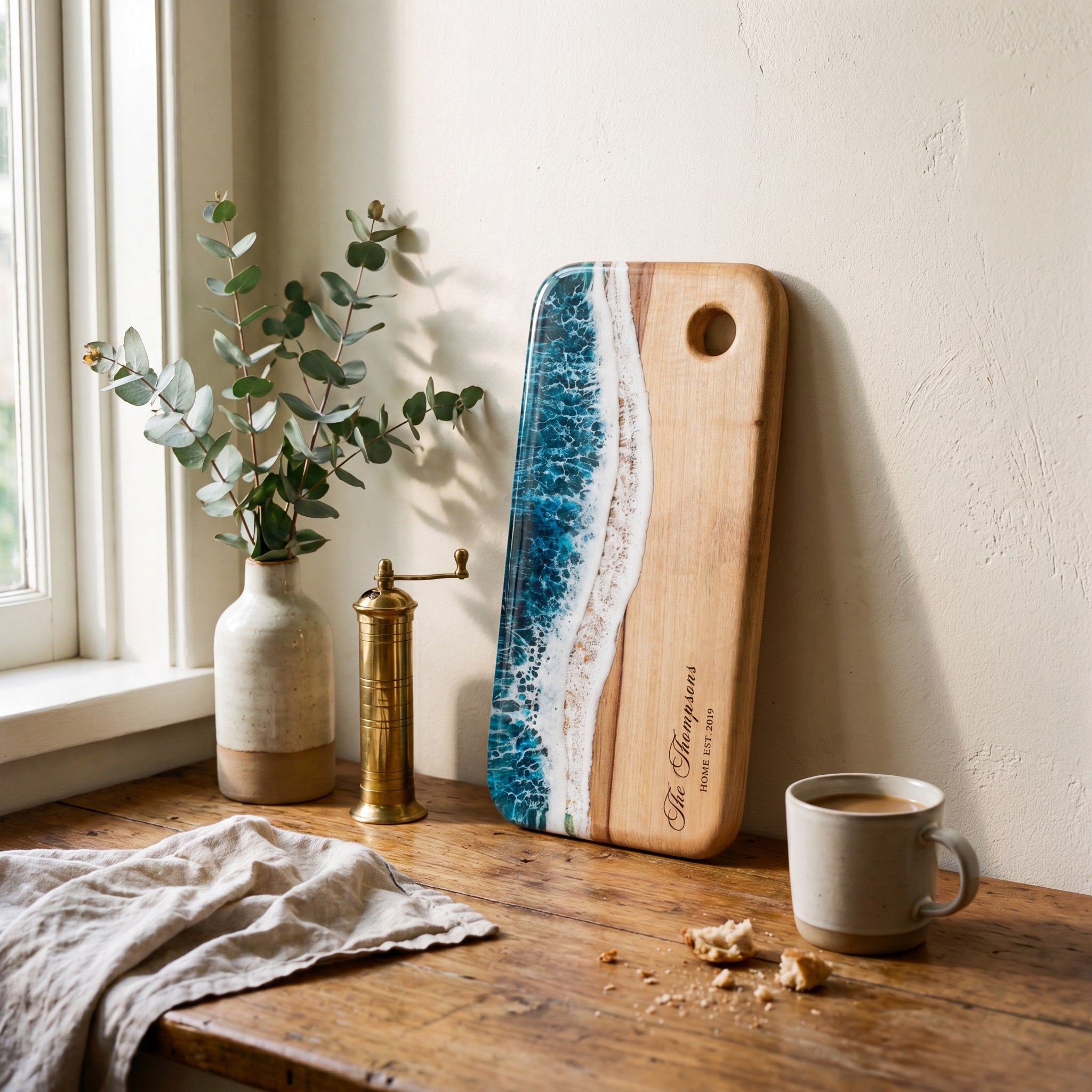 Small Resin Board in Seascape - Housewarming styling #colour_seascape