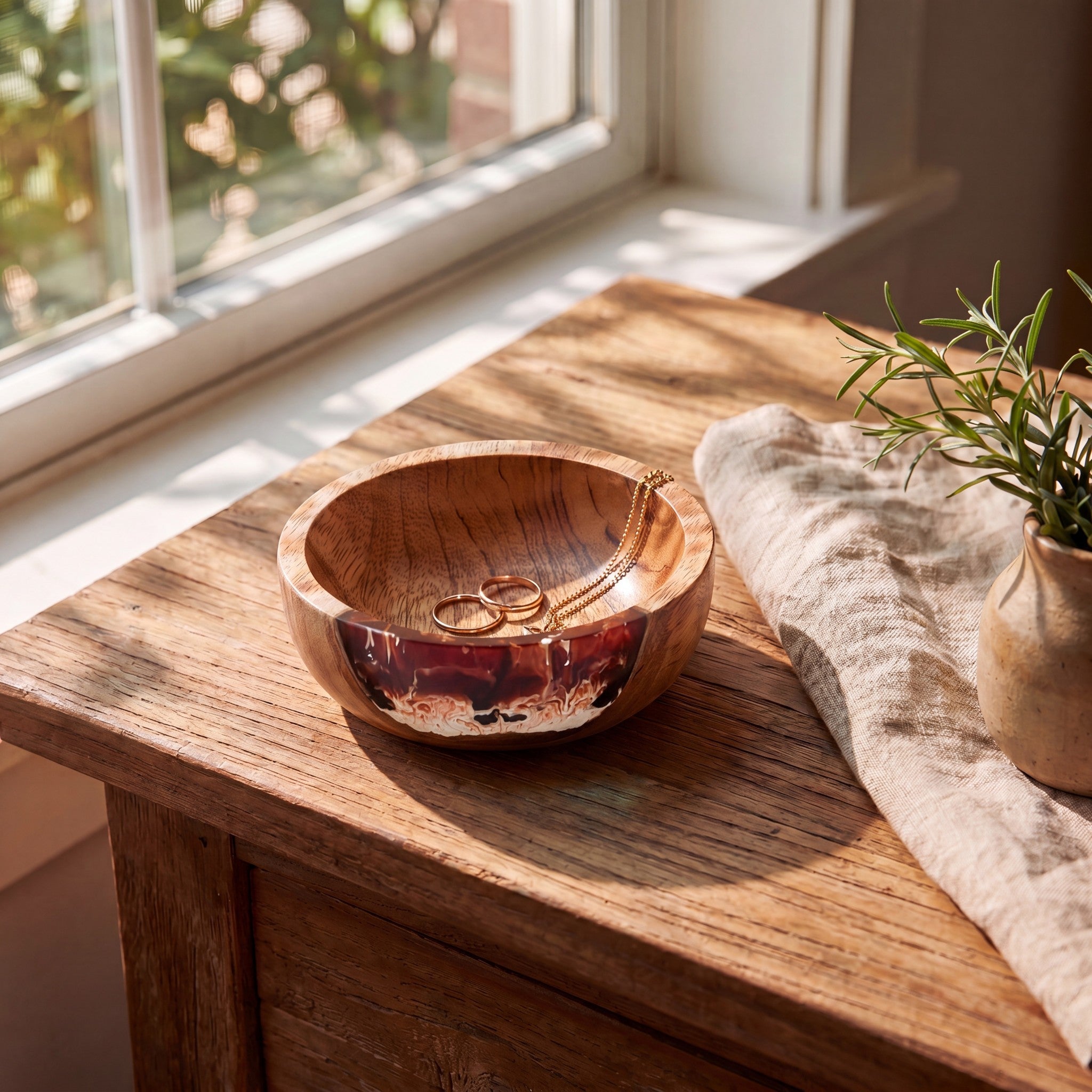 The Ultimate Gift Bundle in Burnt Ivory - Resin bowl styled