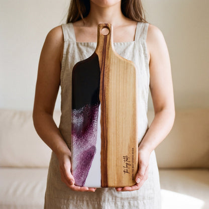 The Ultimate Gift Bundle in Lilac - Large paddle in hand for scale