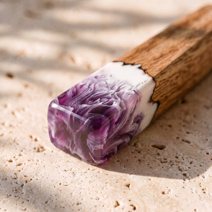 The Ultimate Gift Bundle in Lilac - Cheese knife resin close-up