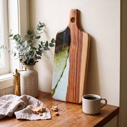 The Ultimate Gift Bundle in Sage Green - Large paddle in hand for scale