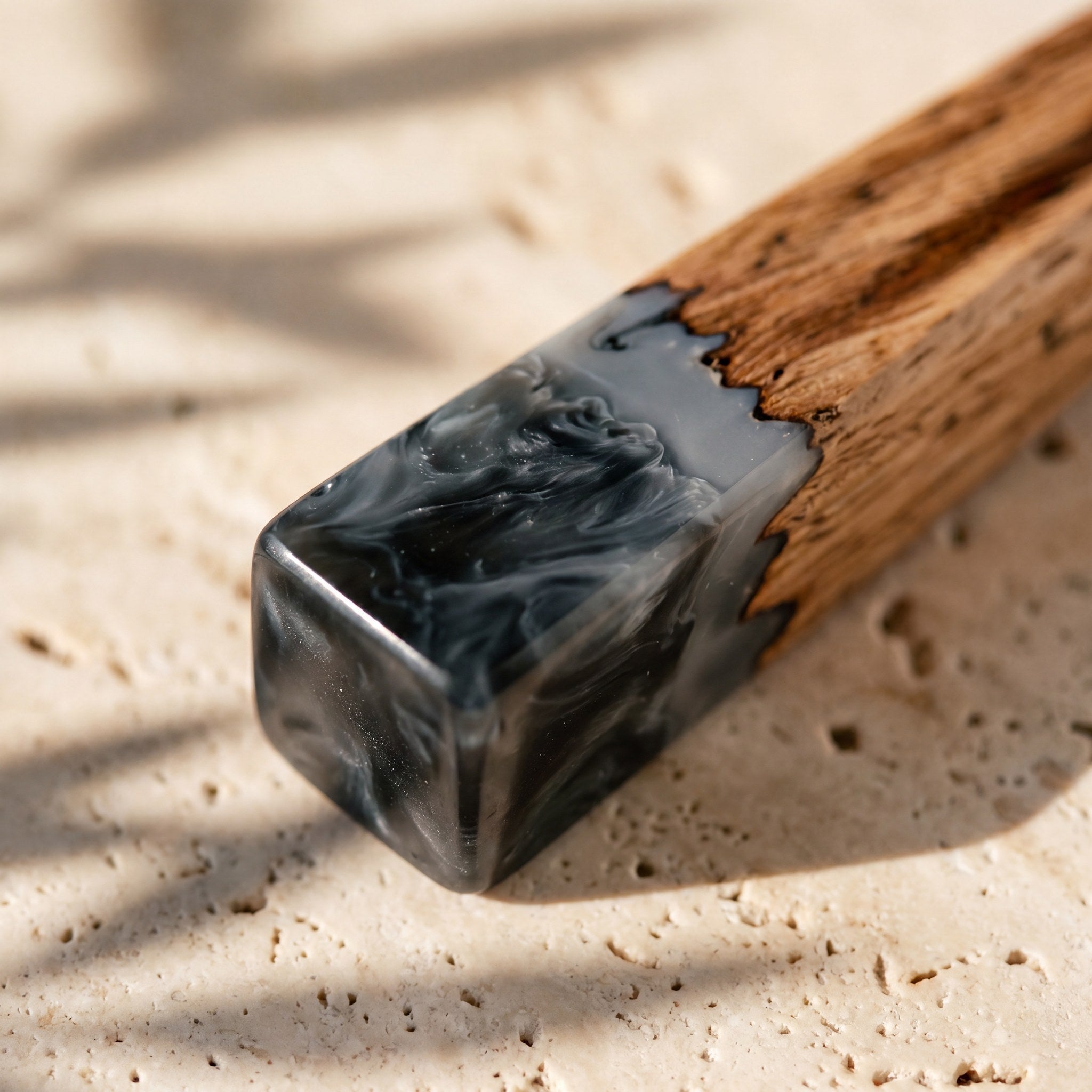 The Ultimate Gift Bundle in Slate - Cheese knife resin close-up